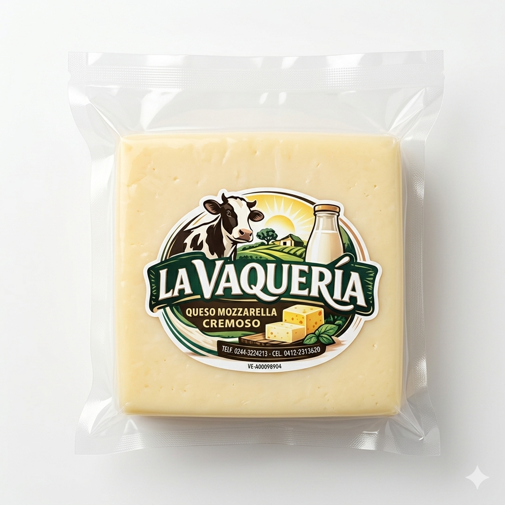 Queso-mozzarella-cremoso-500mg Queso Mozzarella cremoso LA VAQUERIA - 500gr. - Imagen 1