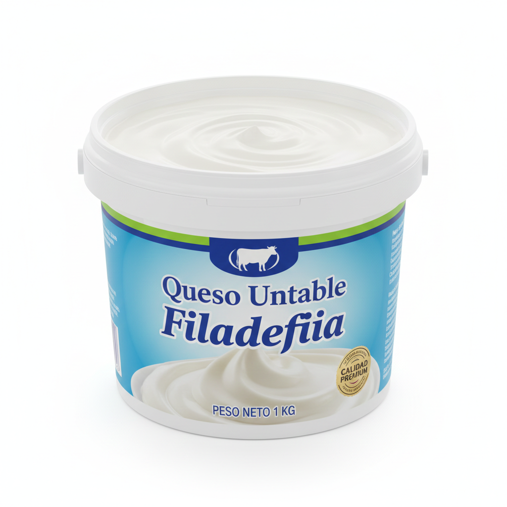 quesountablefiladelfia1kg Queso Untable - Filadelfia - 1kg - Imagen 1