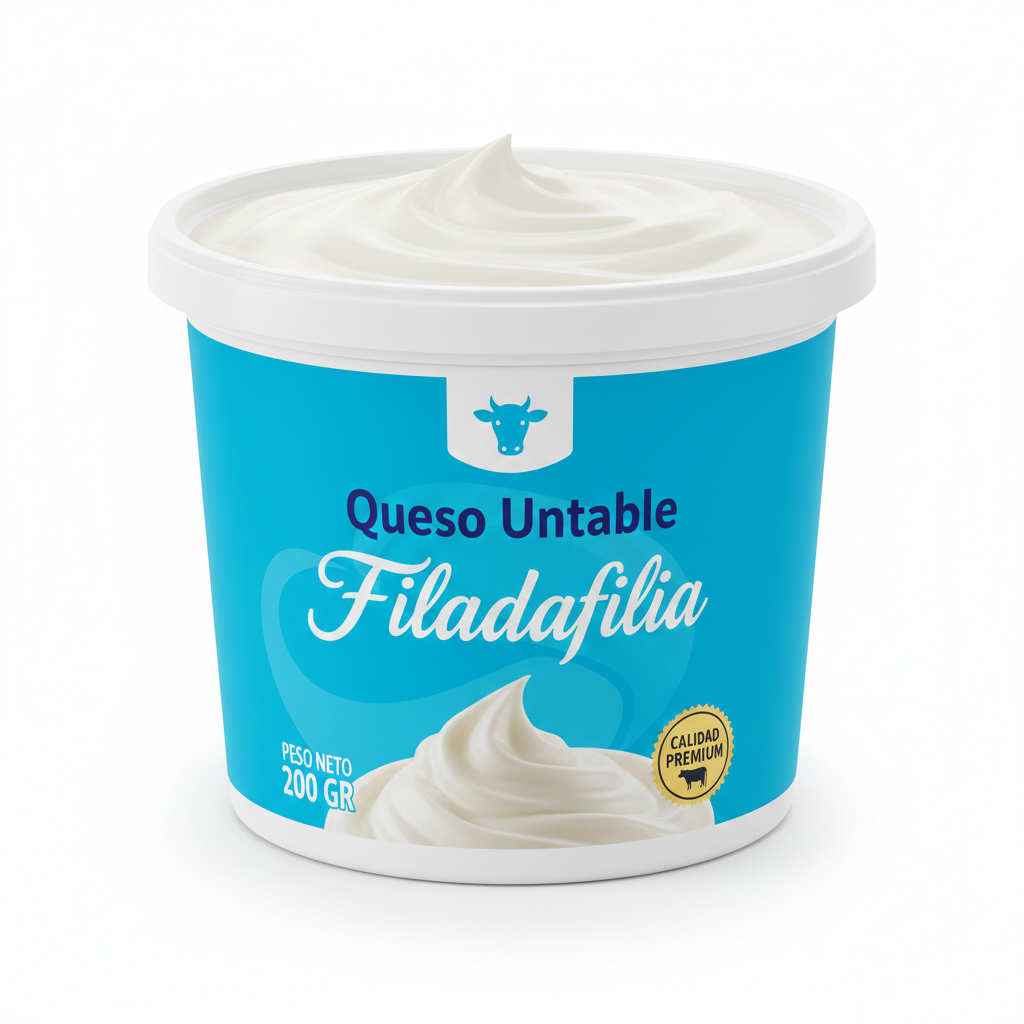 quesountablefiladelfia200gr Queso Untable - Filadelfia - 200gr - Imagen 1